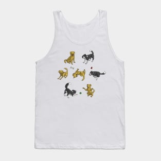 Cute dogs playing Tank Top